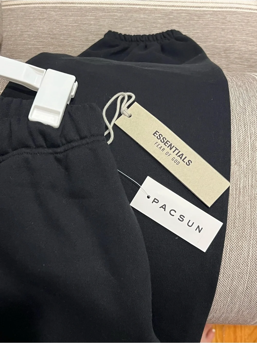 NWT ESSENTIALS Fear of God Black Jogger Sweatpants